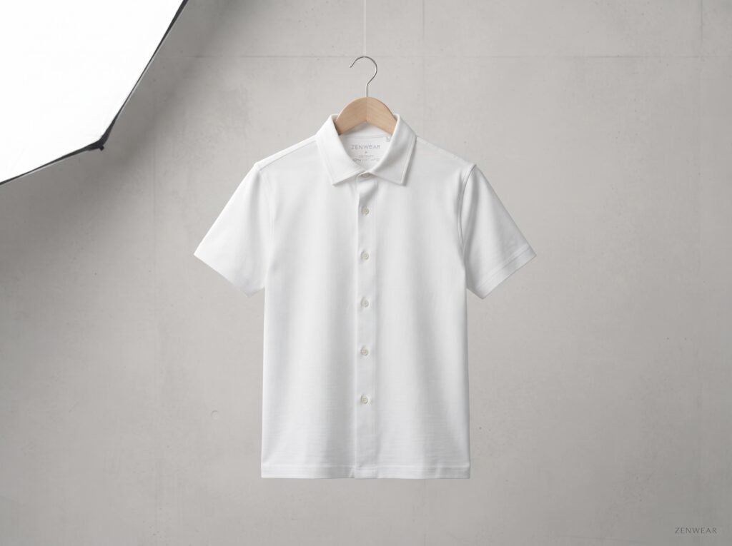 ZENWEAR Classic White Cotton Shirt